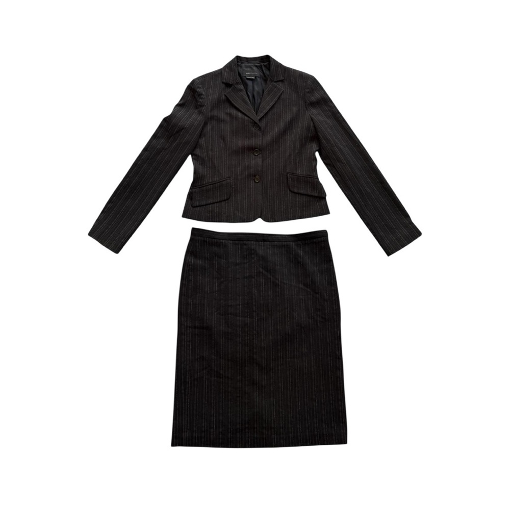 BCBGMaxAzria Vintage Pinstripe Skirt Suit